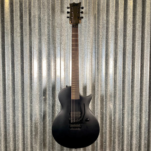 ESP LTD EC-FR Black Metal Eclipse Seymour Duncan Floyd Rose Black Satin Guitar LECFRBKMBLKS #1078 Used