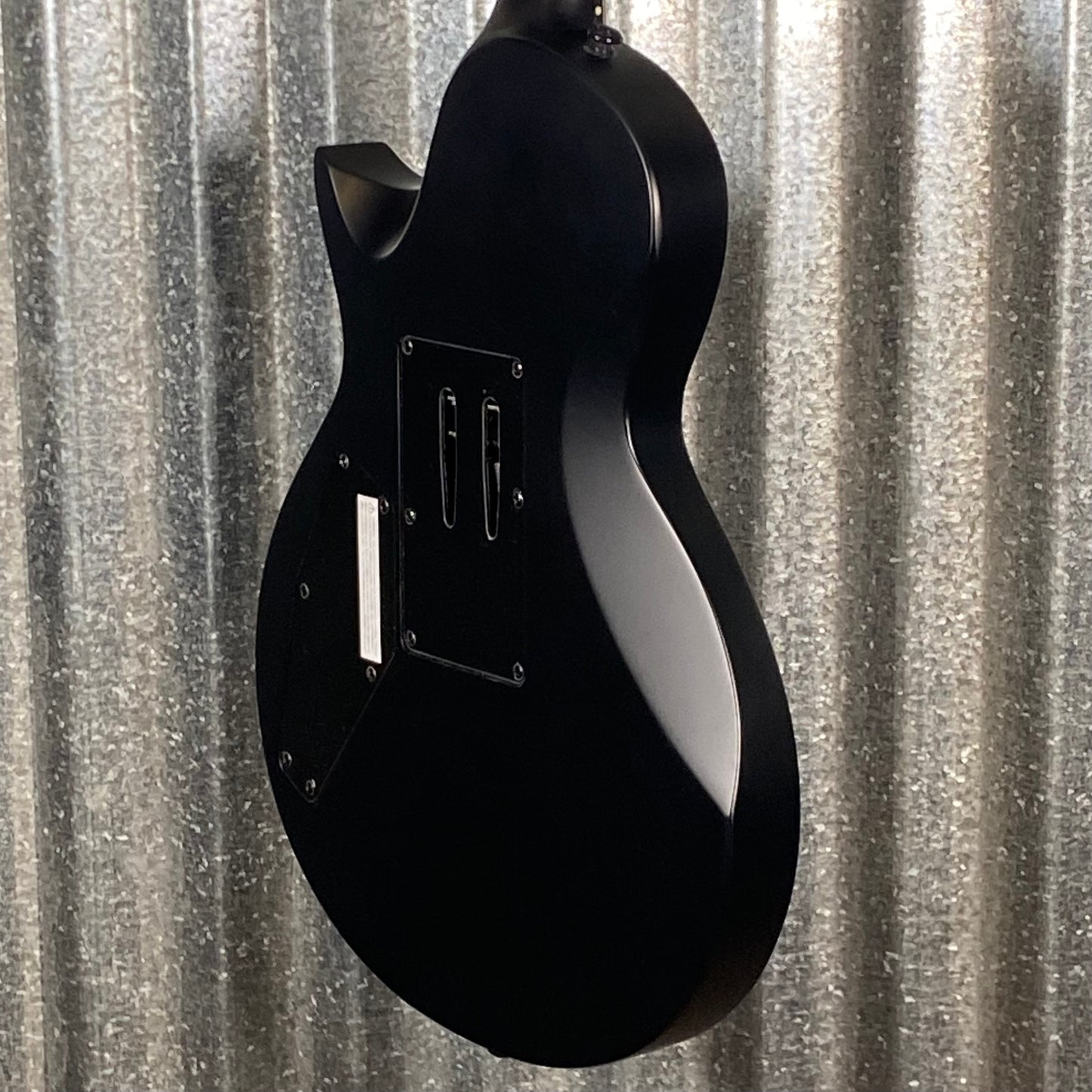ESP LTD EC-FR Black Metal Eclipse Seymour Duncan Floyd Rose Black Satin Guitar LECFRBKMBLKS #1078 Used