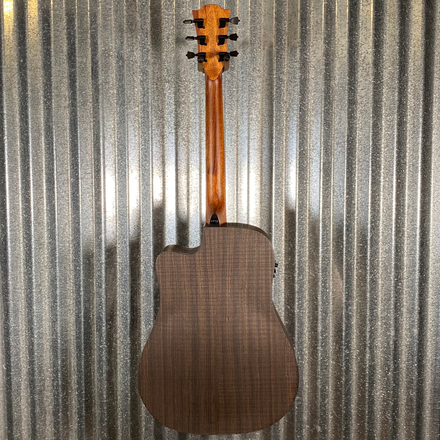 LAG Guitars SAUVAGE-DCE Natural Dreadnought Acoustic Electric Guitar & Bag #3405