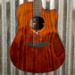 LAG Guitars SAUVAGE-DCE Natural Dreadnought Acoustic Electric Guitar & Bag #3405