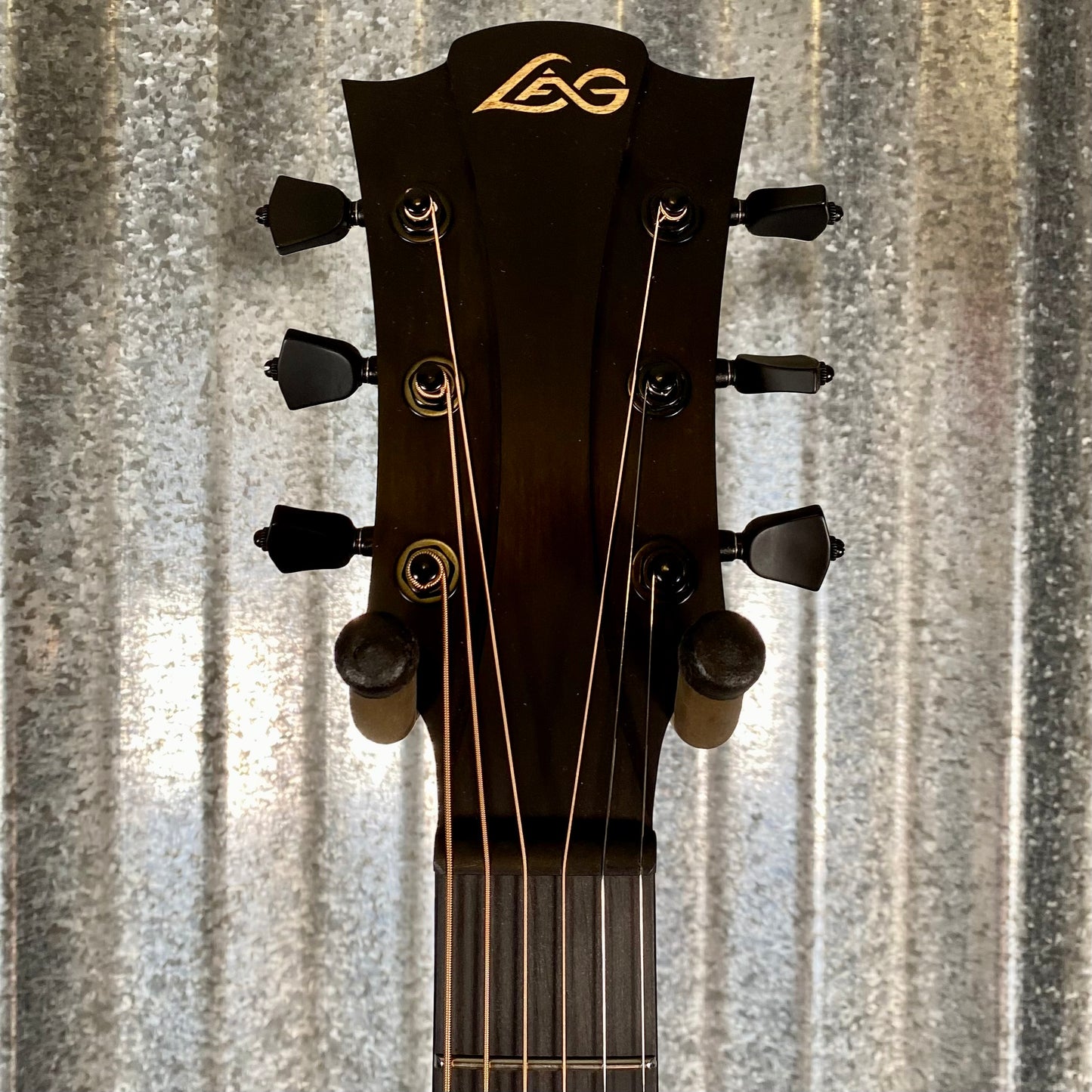 LAG Guitars SAUVAGE-DCE Natural Dreadnought Acoustic Electric Guitar & Bag #3405