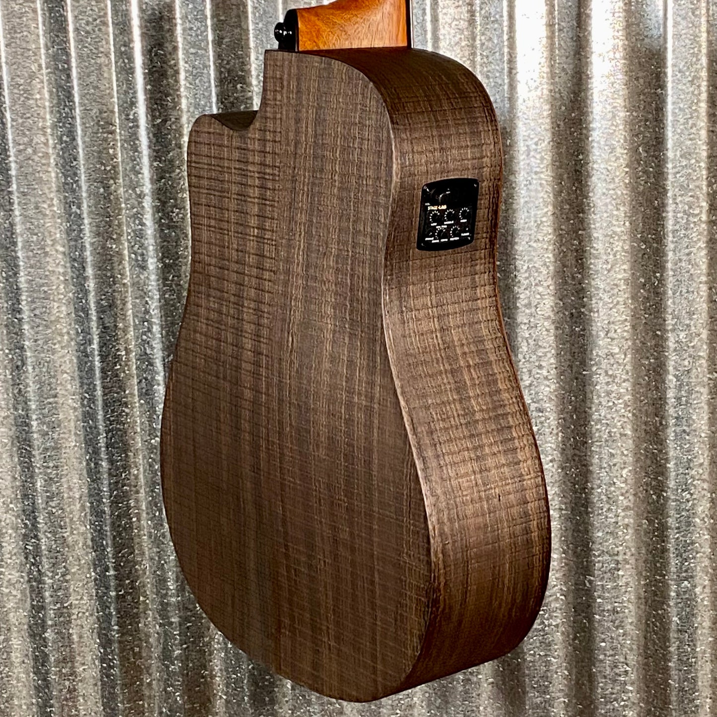 LAG Guitars SAUVAGE-DCE Natural Dreadnought Acoustic Electric Guitar & Bag #3405