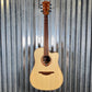 LAG Guitars T70DCE-NAT Natural Dreadnought Cutaway Acoustic Electric Guitar #2275