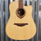 LAG Guitars T88DCE Natural Dreadnought Cutaway Acoustic Electric Guitar #4922