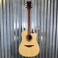 LAG Guitars T88DCE Natural Dreadnought Cutaway Acoustic Electric Guitar #4922