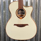 LAG Guitars T118ASCE-IVO Ivory Auditorium Cutaway Slim Acoustic Electric Guitar #2288