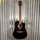 LAG Guitars T118DCE-BLK Black Dreadnought Cutaway Acoustic Electric Guitar #1779