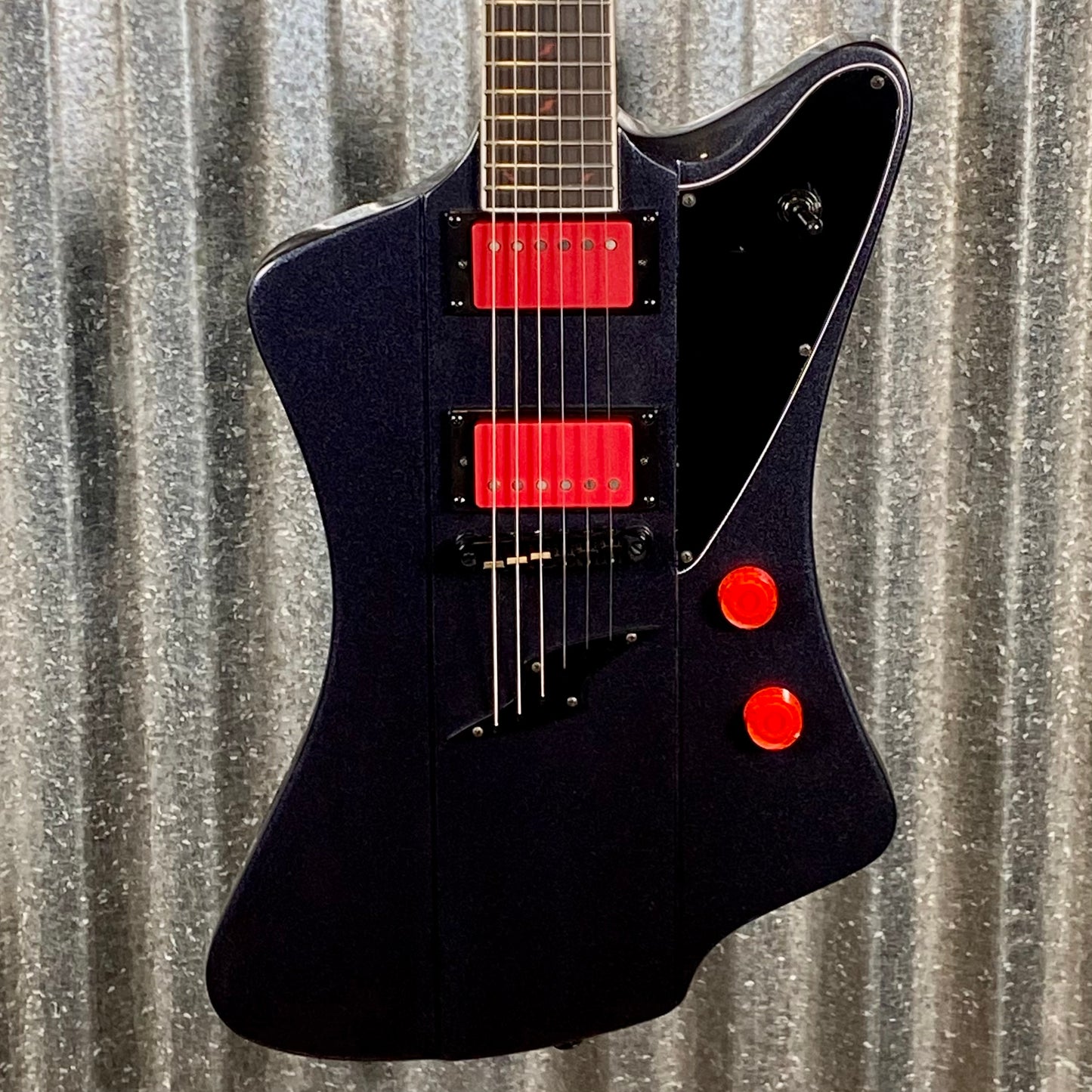 Westcreek Guitars Mirage T Bird Style Dual Humbucker Guitar Black #0135 Used
