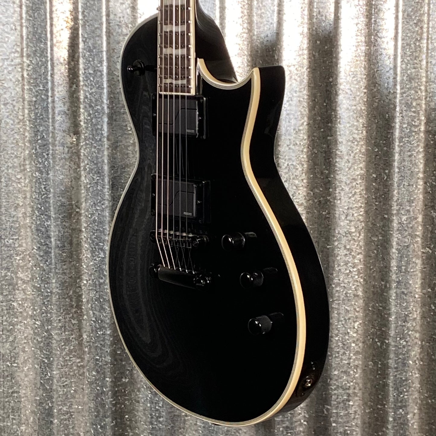 ESP LTD EC-1000S Gloss Black Fluence Guitar LEC1000SBLKF #2179 Used