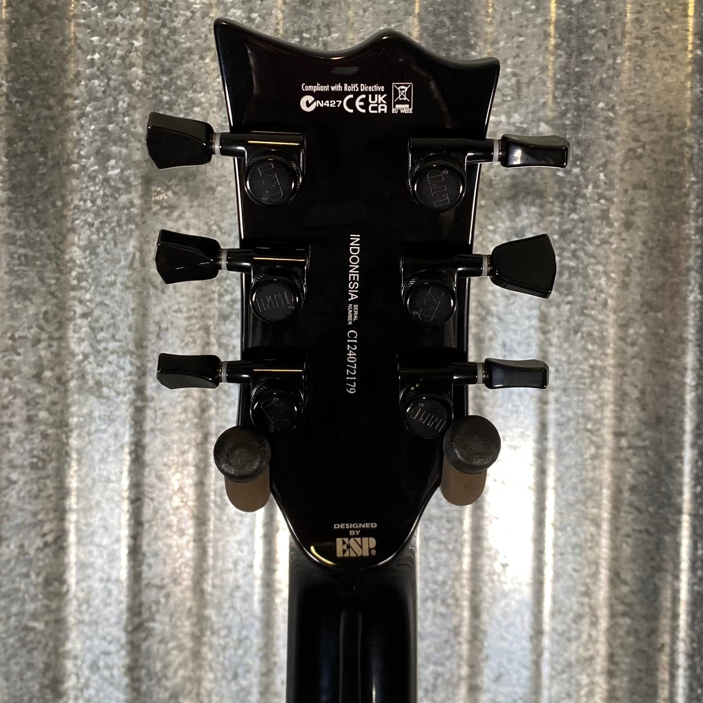ESP LTD EC-1000S Gloss Black Fluence Guitar LEC1000SBLKF #2179 Used