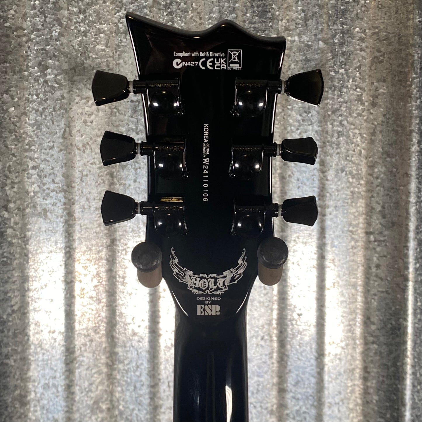 ESP LTD GH-600 Gary Holt EMG Floyd Rose Black Guitar & Case LGH600BLK #0106 Used