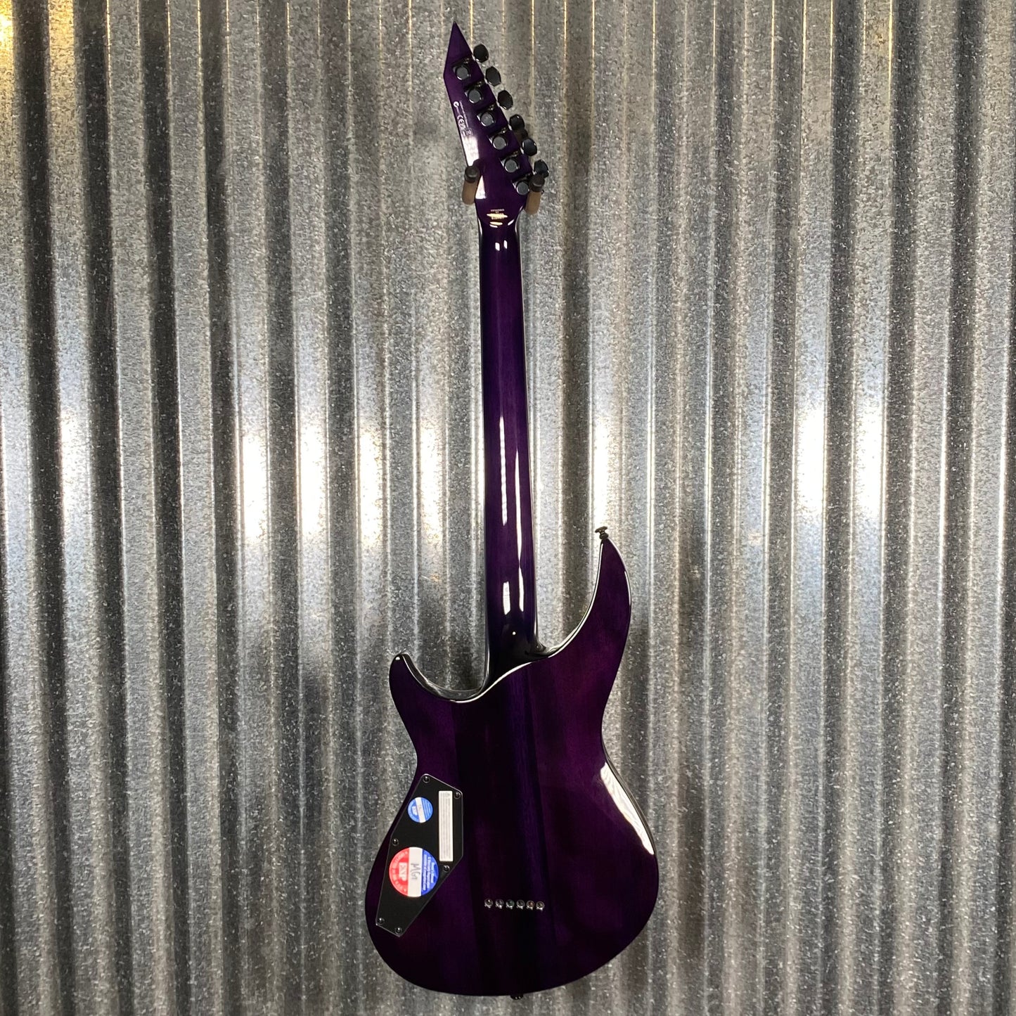 ESP LTD H3-1000 See Thru Purple Guitar LH31000FMSTPSB #0917 Used