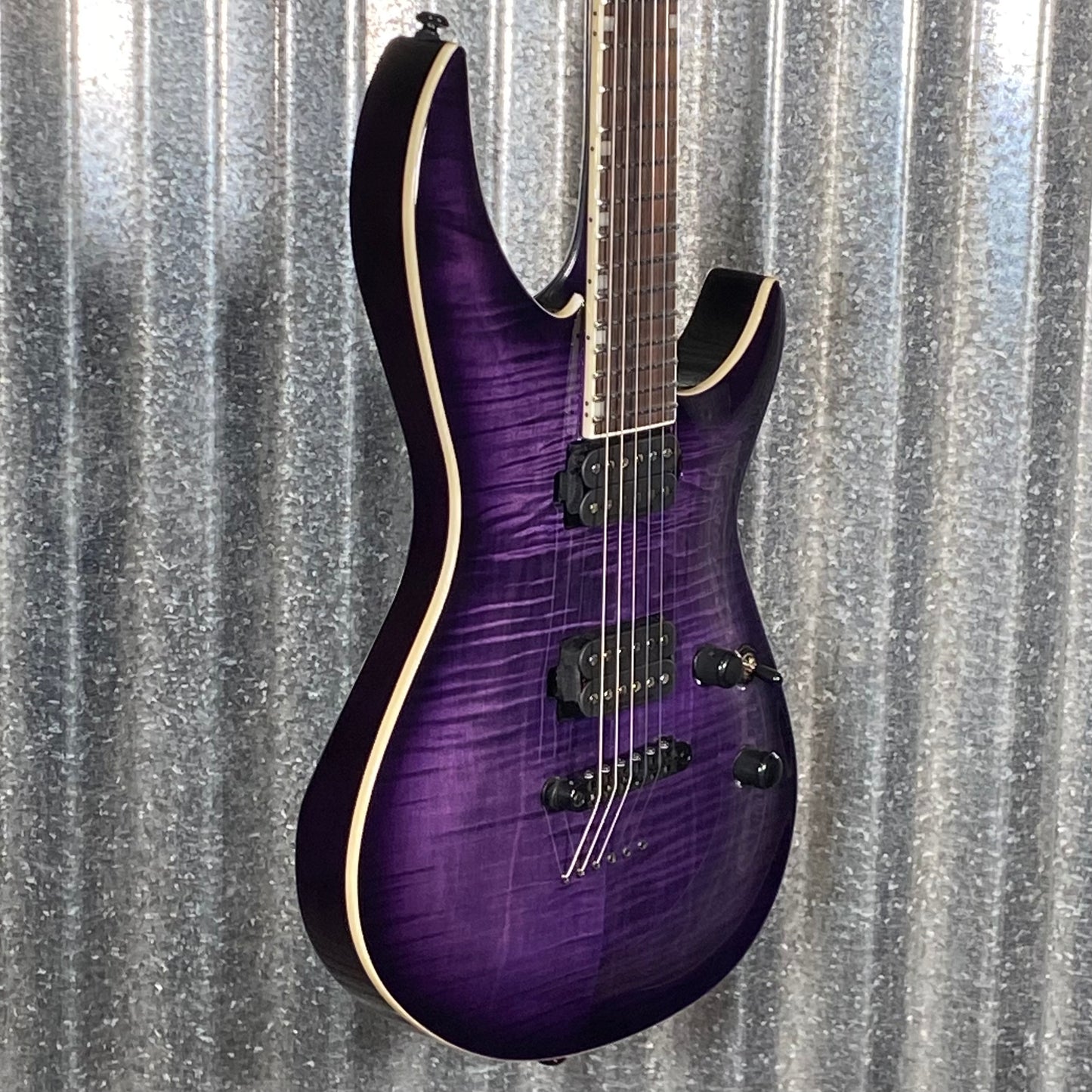 ESP LTD H3-1000 See Thru Purple Guitar LH31000FMSTPSB #0917 Used