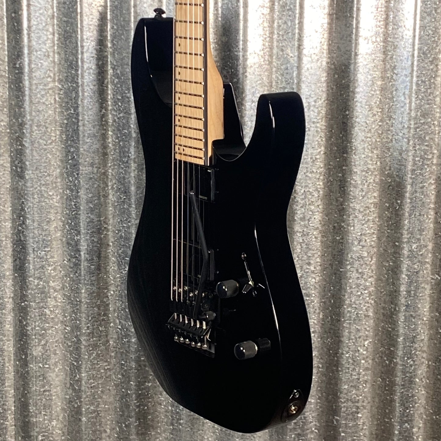 ESP LTD M-1000 Maple Floyd Rose Fluence Gloss Black Guitar LM1000MBLK #0892 Used