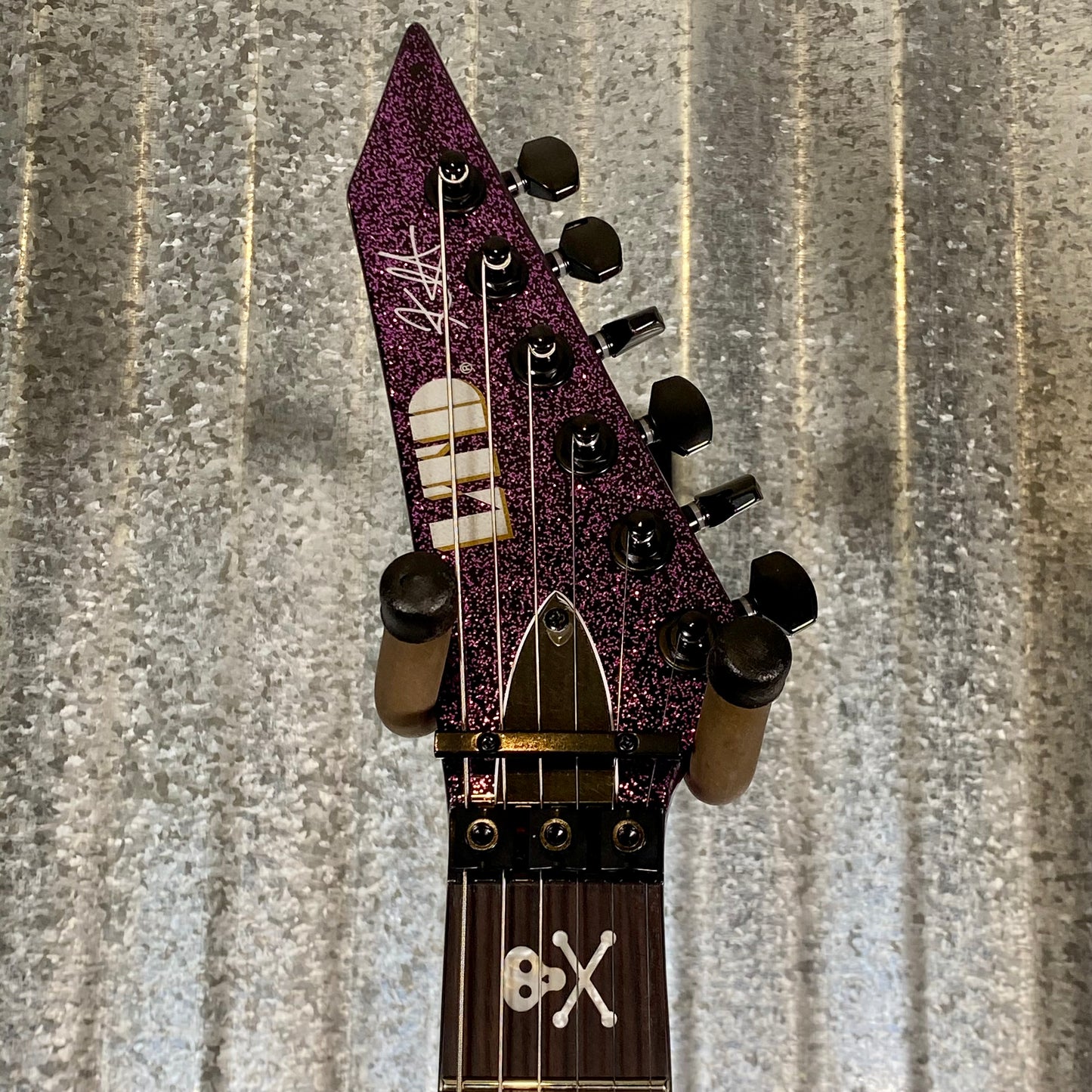 ESP LTD KH-602 Kirk Hammett Purple Sparkle EMG Guitar & Case KH602PSP #0818 Used