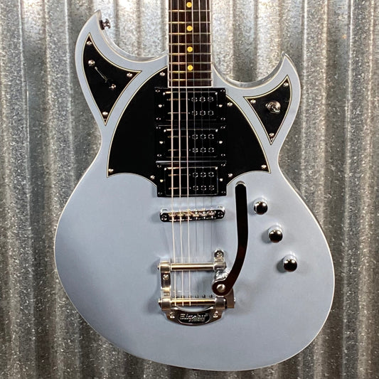 Reverend Reeves Gabrels Spacehawk Supreme Metallic Silver Freeze Semi Hollow Guitar #68177