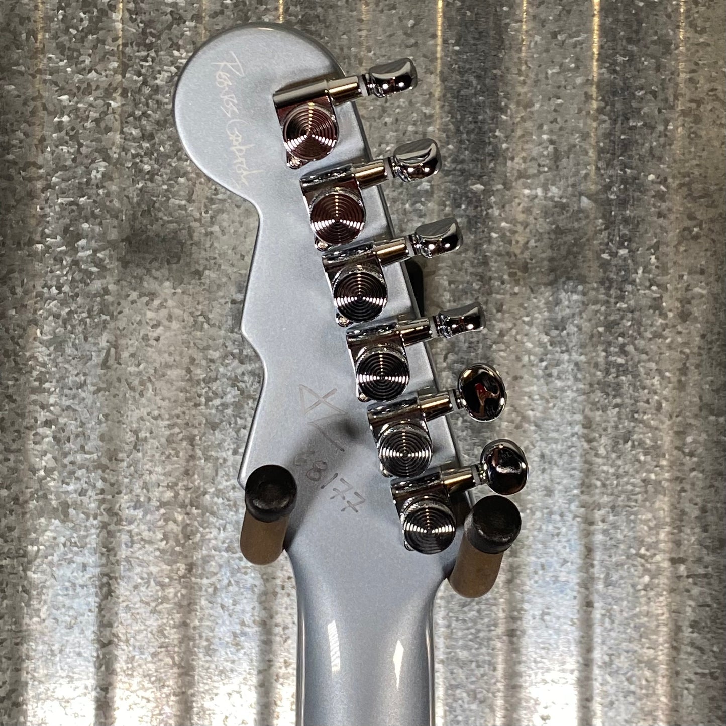 Reverend Reeves Gabrels Spacehawk Supreme Metallic Silver Freeze Semi Hollow Guitar #68177