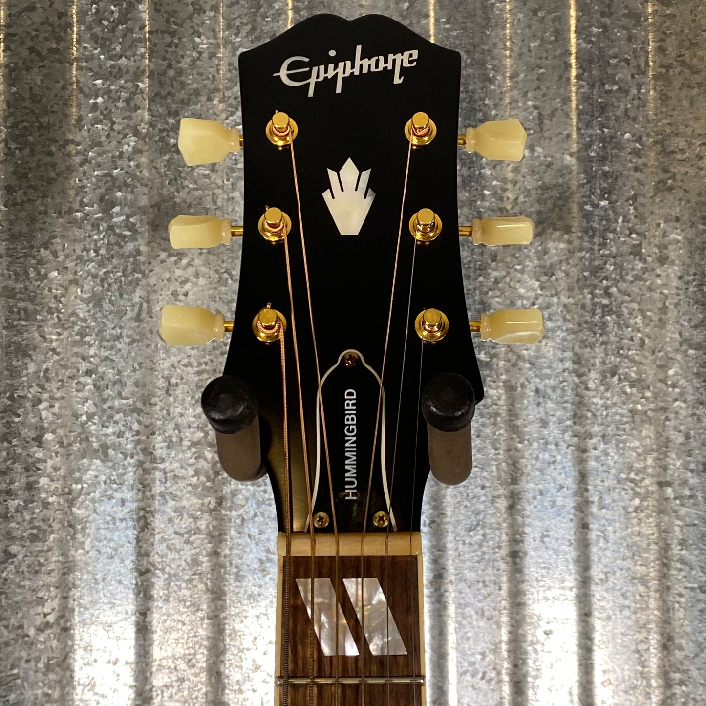 Epiphone Inspired by Gibson Hummingbirg Acoustic Electric Natural Guitar & Case #6326 Used