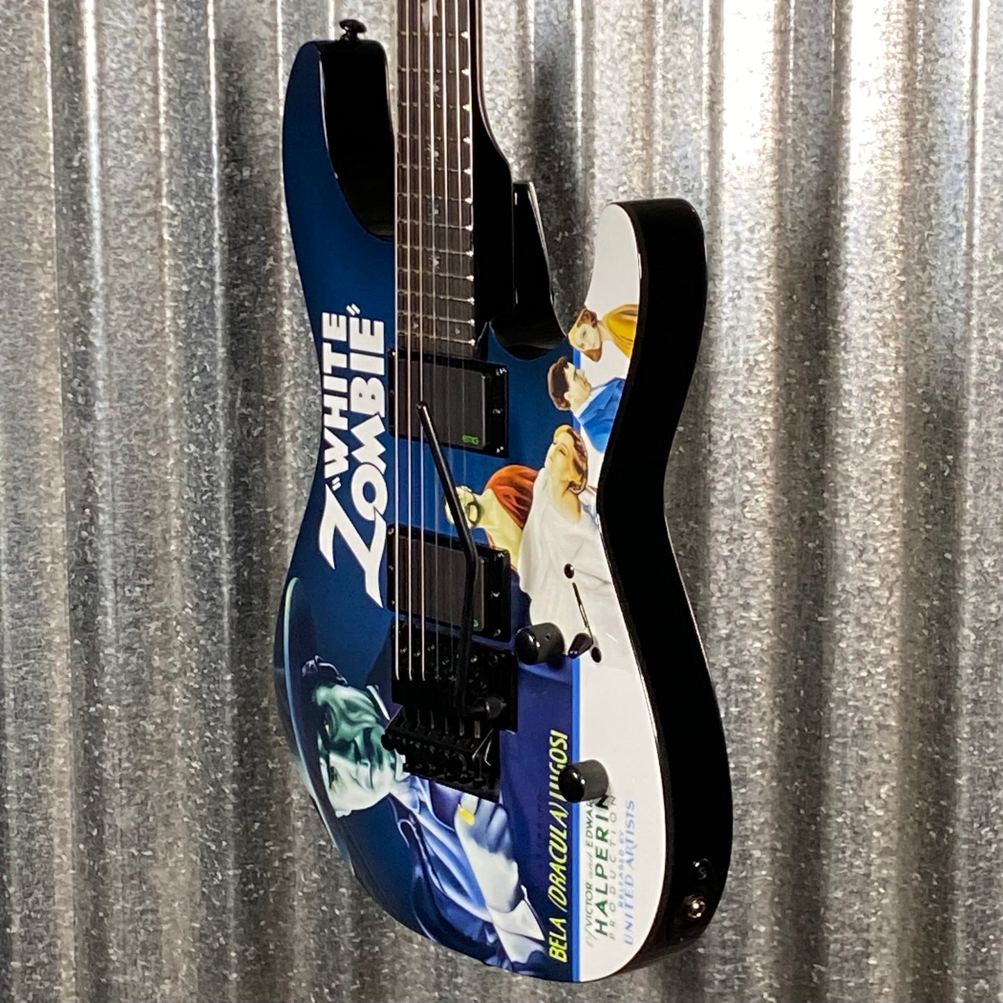 ESP LTD KH-WZ Kirk Hammett White Zombie Graphic EMG Guitar & Case LKHWZ #3457 Used