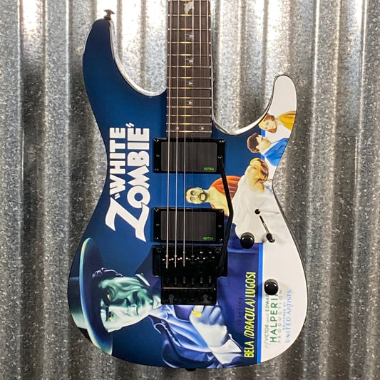 ESP LTD KH-WZ Kirk Hammett White Zombie Graphic EMG Guitar & Case LKHWZ #3457 Used