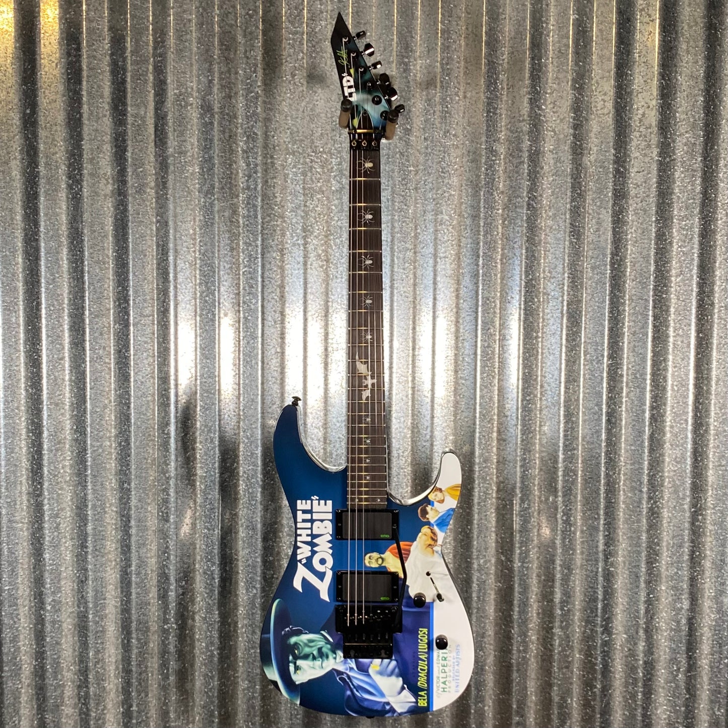 ESP LTD KH-WZ Kirk Hammett White Zombie Graphic EMG Guitar & Case LKHWZ #3457 Used