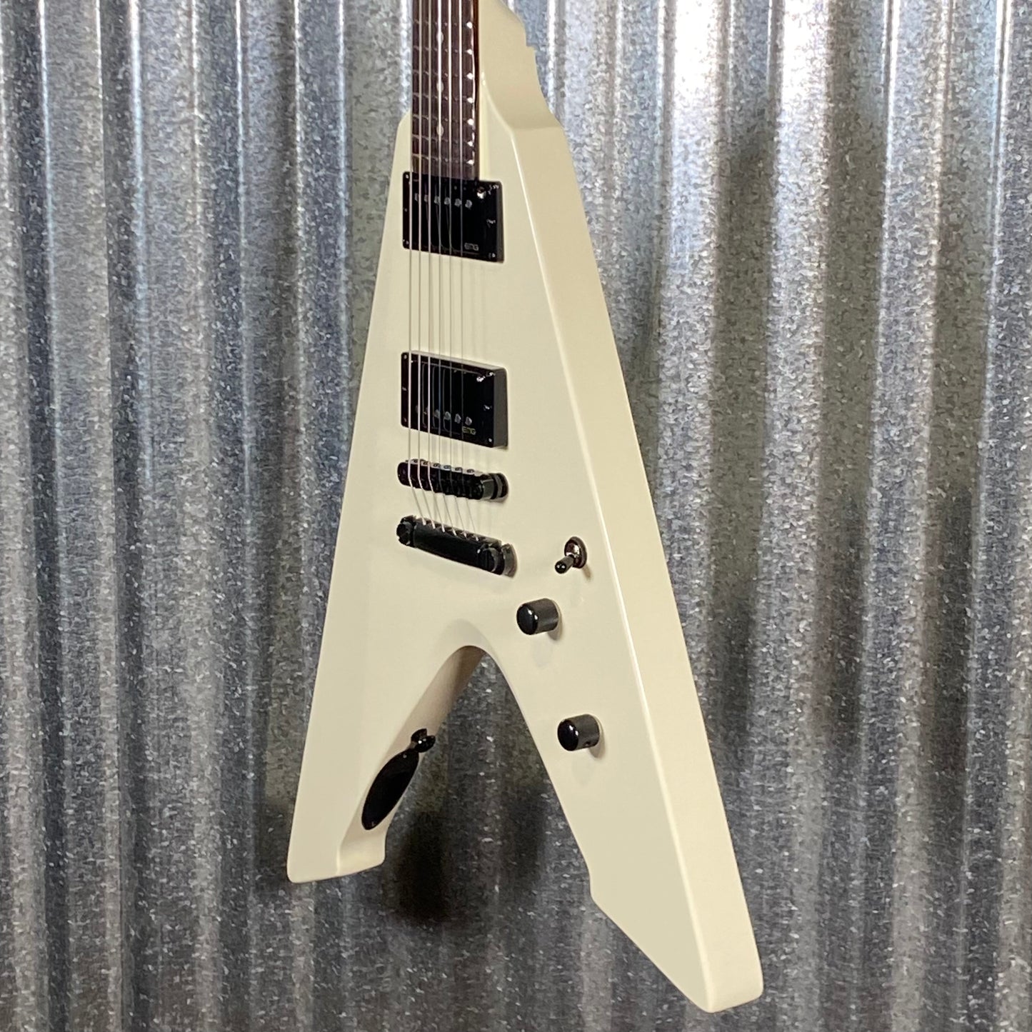 ESP LTD Vulture James Hetfield Olympic White EMG Guitar & Case #4717 Used