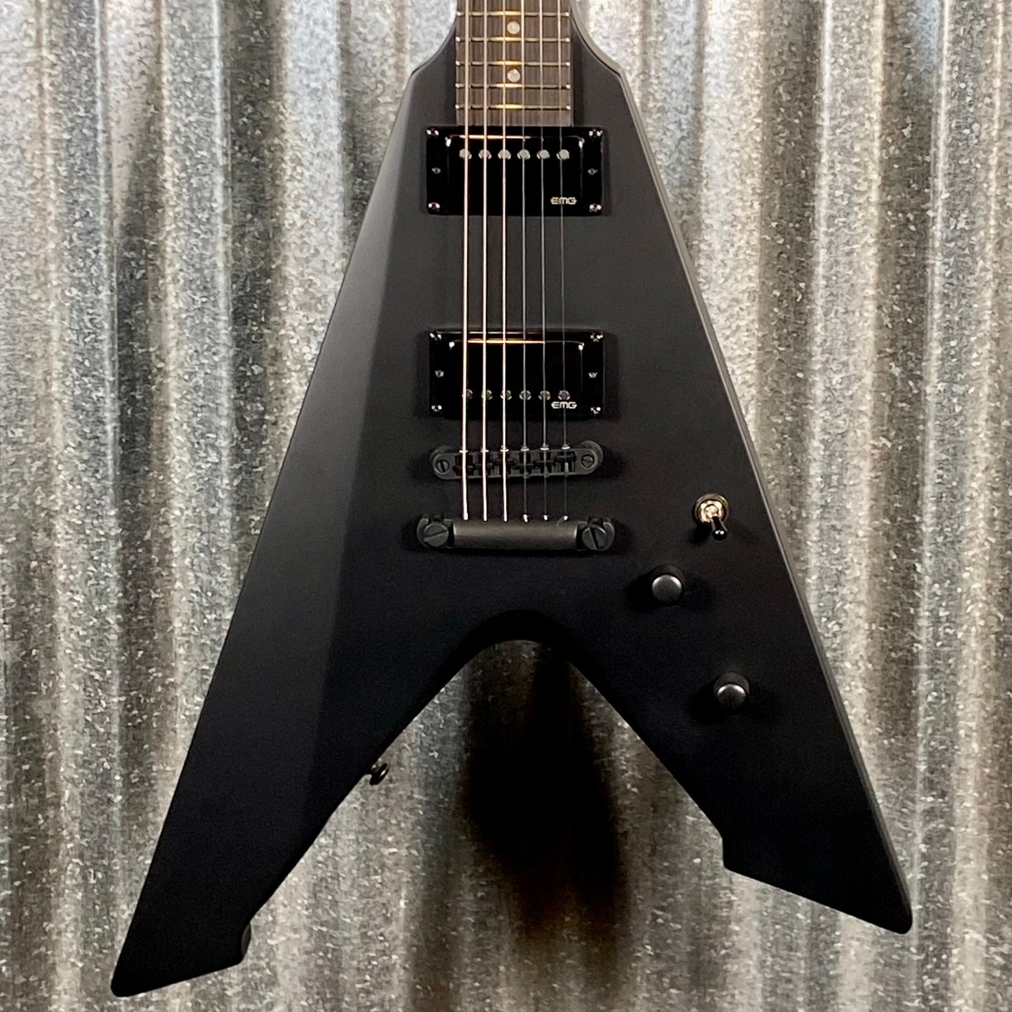 ESP LTD Vulture James Hetfield Black Satin EMG Guitar & Case #0866 Used