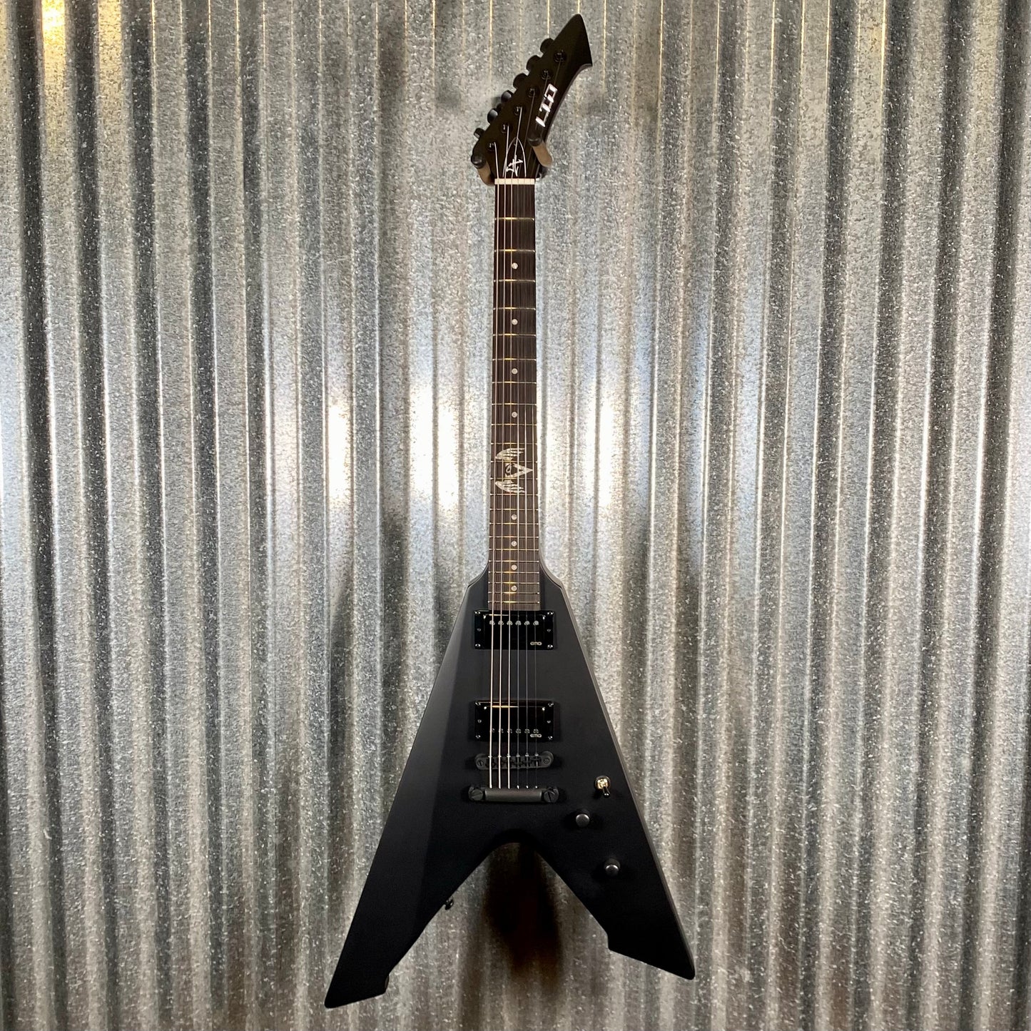 ESP LTD Vulture James Hetfield Black Satin EMG Guitar & Case #0866 Used