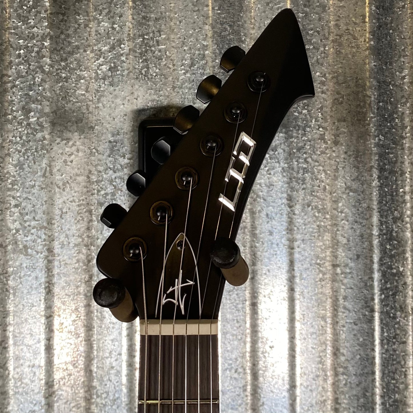 ESP LTD Vulture James Hetfield Black Satin EMG Guitar & Case #0866 Used