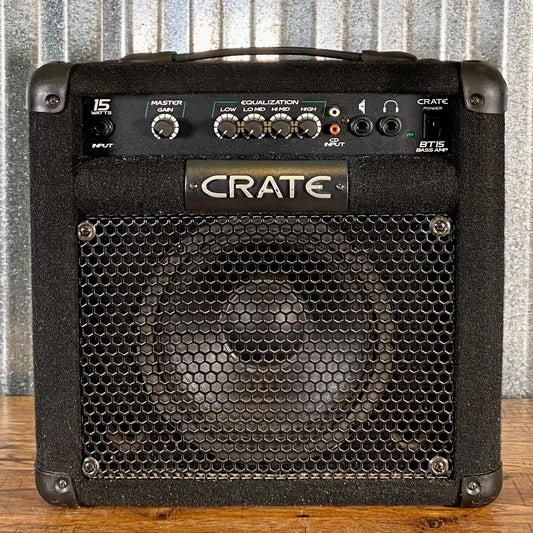 Crate BT15 15 Watt 8" Bass Amplifier Combo Used