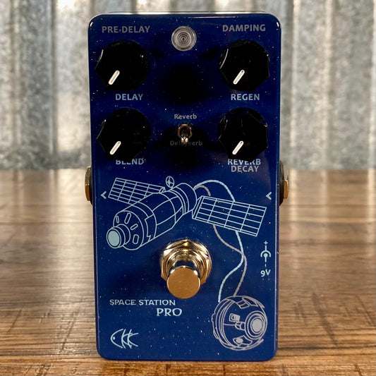 CKK Electronic Space Station Pro Digital Delay Reverb Guitar Effect Pedal Used