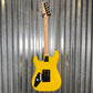 ESP LTD GL-200MT George Lynch Yellow Tiger Stripe Graphic Guitar LGL200MT #1358 Used