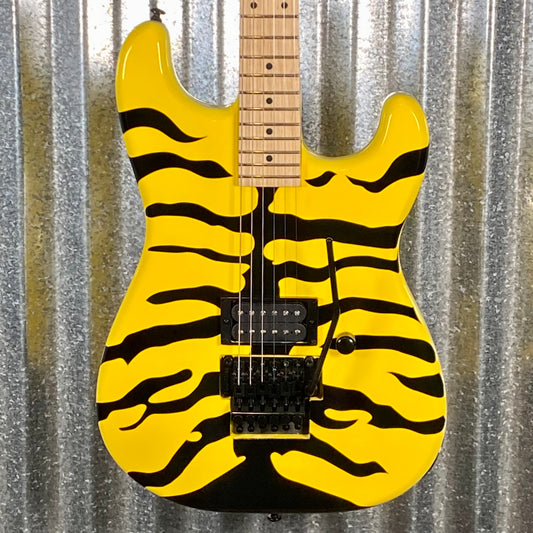 ESP LTD GL-200MT George Lynch Yellow Tiger Stripe Graphic Guitar LGL200MT #1358 Used