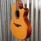 LAG Guitars T118ASCE-NAT Natural Auditorium Cutaway Slim Acoustic Electric Guitar #2096