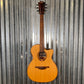 LAG Guitars T118ASCE-NAT Natural Auditorium Cutaway Slim Acoustic Electric Guitar #2096