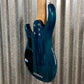 Peavey Fury VI 6 String Bass Quilt Top Transparent Blue & Case #1306 Used
