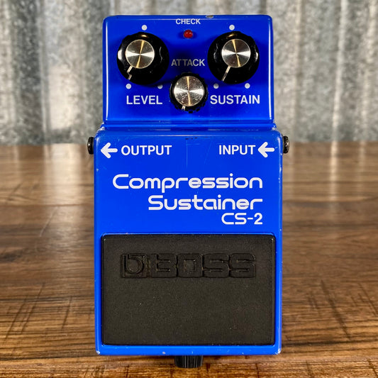 Boss CS-2 Compressor Sustainer Guitar Effect Pedal Japan 1987 Used