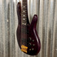Peavey USA TL5 5 String Neck Through Bass Transparent Black & Case #9850 Used