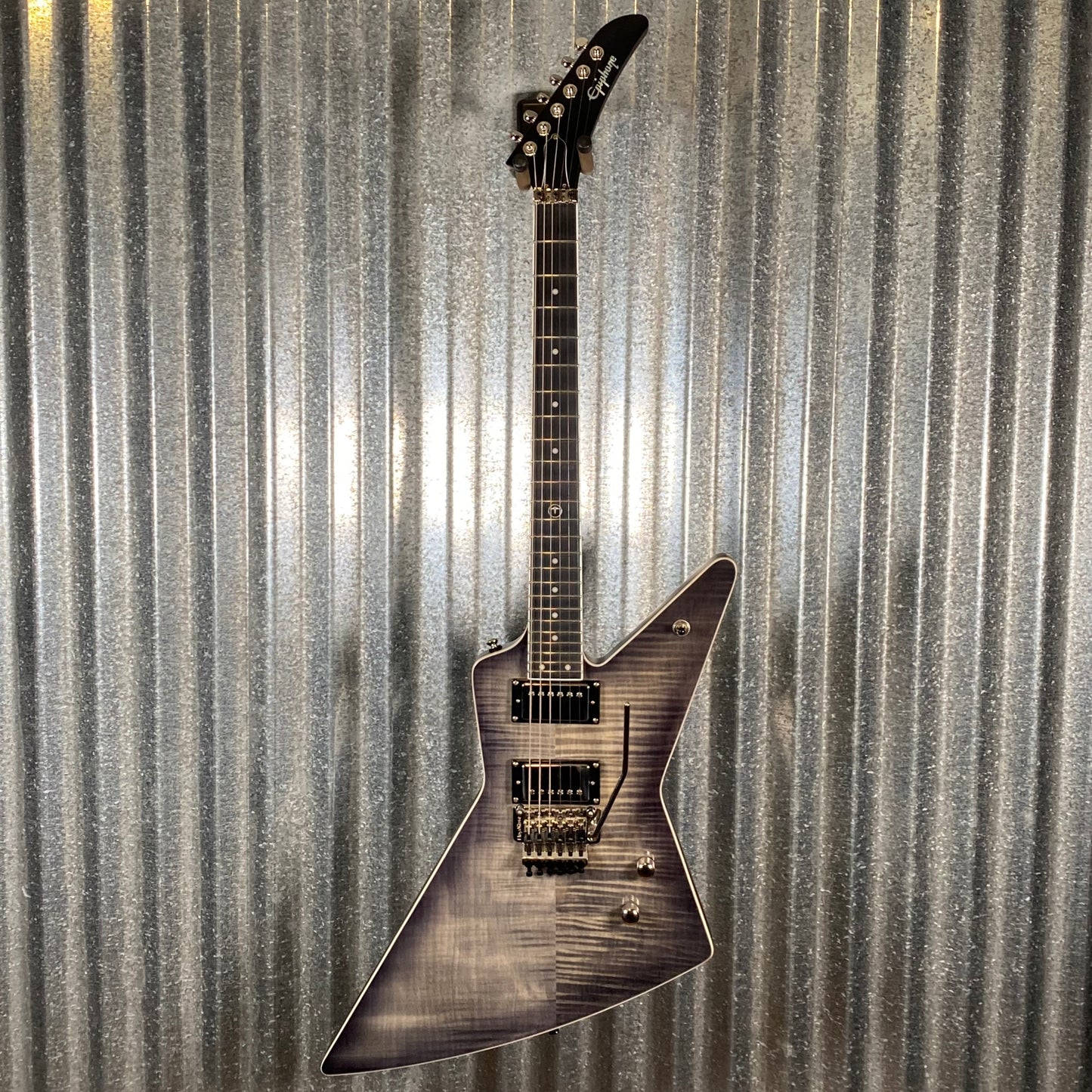 Epiphone Brendon Small Dethklok GhostHorse Explorer Galaktikon Burst Guitar & Bag #6797 Used