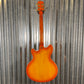 Jay Turser Cleopatra Flame Top Amber Burst Semi Hollow Guitar Used