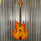 Jay Turser Cleopatra Flame Top Amber Burst Semi Hollow Guitar Used