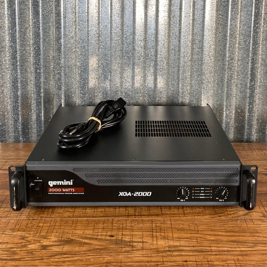 Gemini Sound XGA-2000 Two Channel 2000 Watt Power Amplifier Used