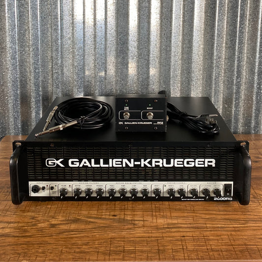 Gallien-Krueger 2000RB 1000 Watt 2 Channel Bass Amplifier Head Used