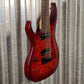 Schecter Sunset Extreme 7 LH Scarlet Burst Left Hand Guitar #0740 Used