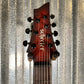 Schecter Sunset Extreme 7 LH Scarlet Burst Left Hand Guitar #0740 Used