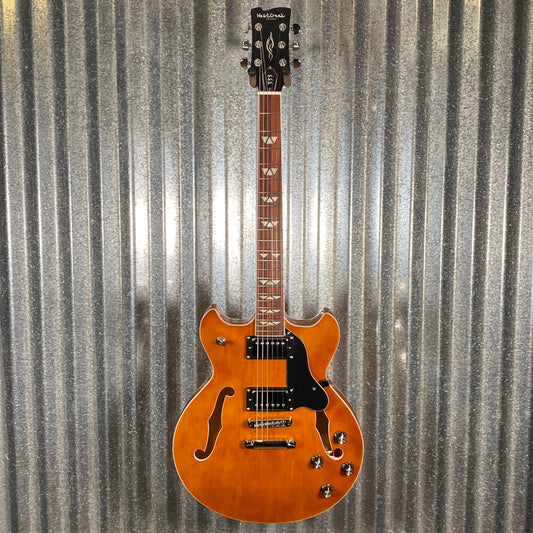 Westcreek Guitars 333 Semi Hollow Body Double Cutaway Amber Brown #0049 Used