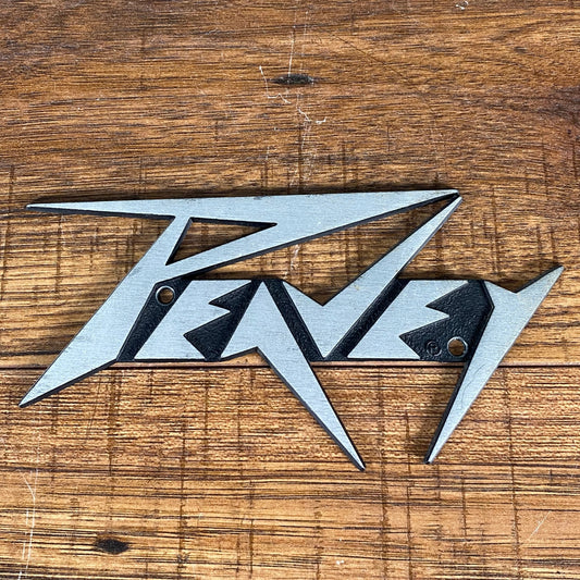 Peavey Classic Metal Logo Badge 6"x3" #2 Used