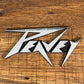 Peavey Classic Metal Logo Badge 6"x3" #3 Used