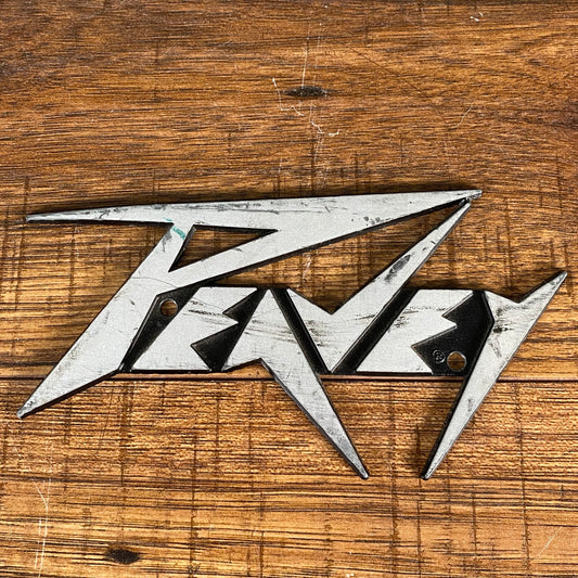 Peavey Classic Metal Logo Badge 6"x3" #4 Used