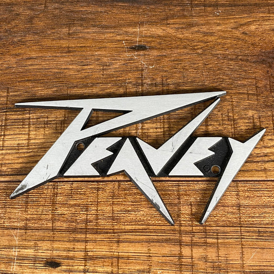 Peavey Classic Metal Logo Badge 6"x3" #5 Used